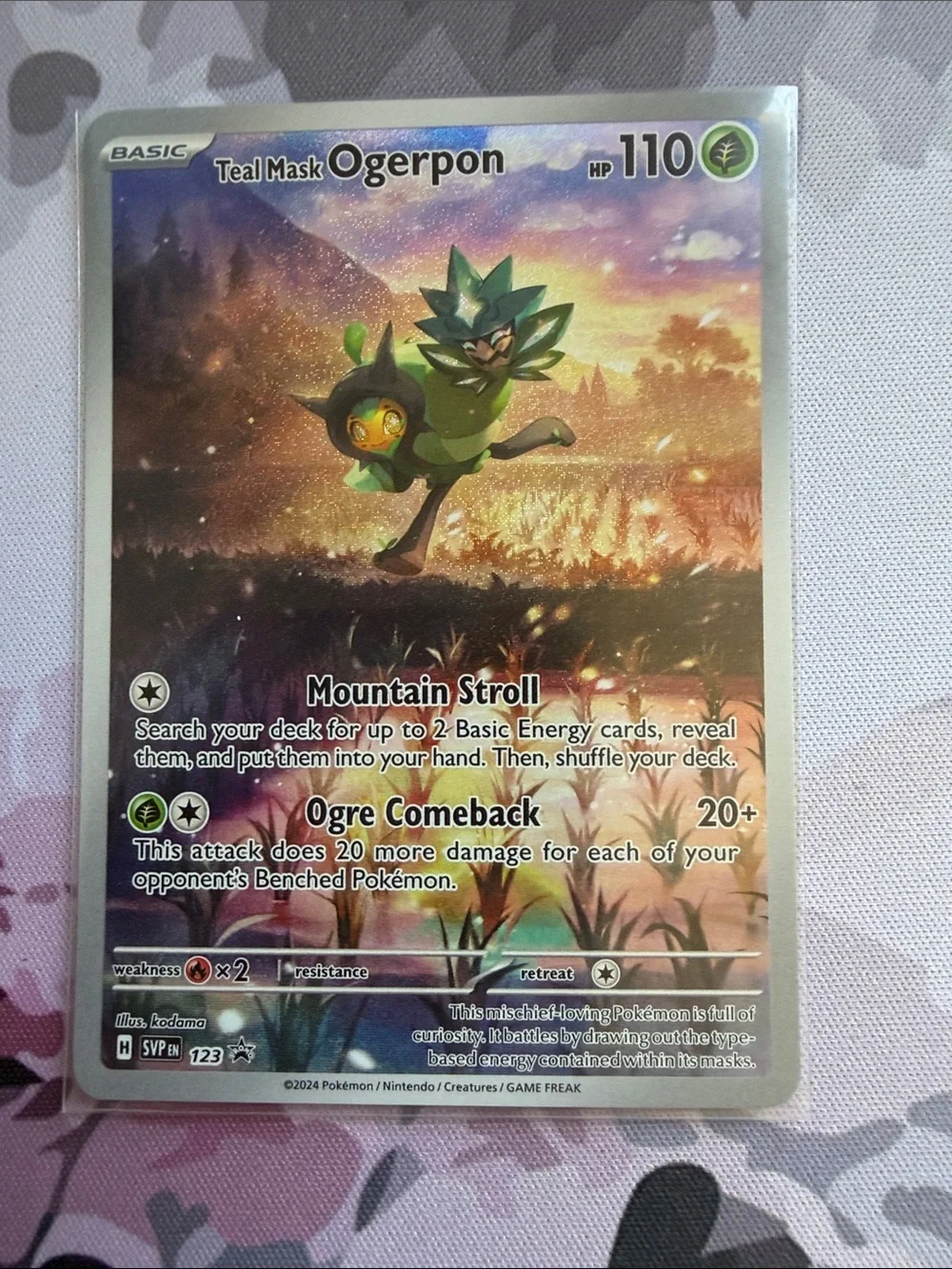 Teal Mask Ogerpon Pokémon Card Lot | 2 Cards Holo Promo Card ✨5/$25✨